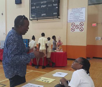 NAILS Tunapuna Library Health Fair... Health is your Wealth !!