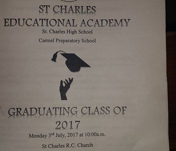 St. Charles High School Tunapuna Graduation Class of 2017