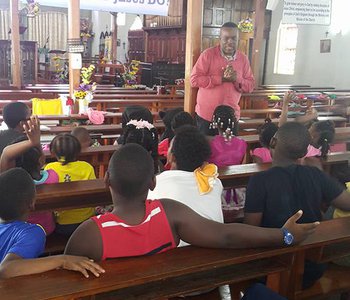 M.P. Inspiration Visit to VBS Children at the Tunapuna Good Shepherd Anglican Church