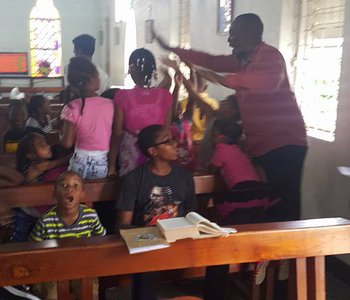 M.P. Inspiration Visit to VBS Children at the Tunapuna Good Shepherd Anglican Church