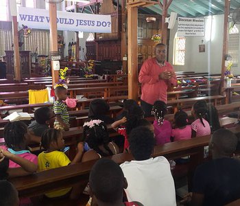 M.P. Inspiration Visit to VBS Children at the Tunapuna Good Shepherd Anglican Church