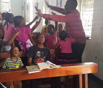 M.P. Inspiration Visit to VBS Children at the Tunapuna Good Shepherd Anglican Church