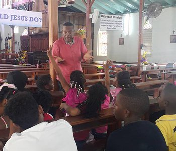 M.P. Inspiration Visit to VBS Children at the Tunapuna Good Shepherd Anglican Church