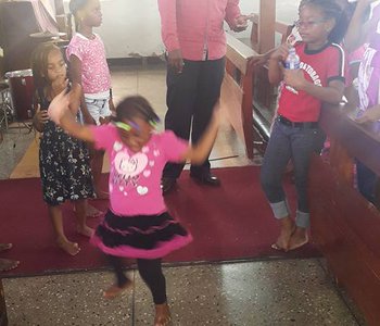 M.P. Inspiration Visit to VBS Children at the Tunapuna Good Shepherd Anglican Church