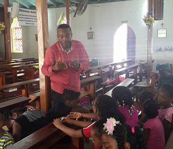 M.P. Inspiration Visit to VBS Children at the Tunapuna Good Shepherd Anglican Church