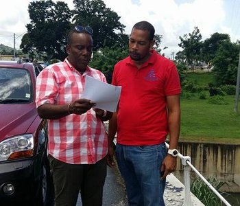 Ministry of Works P.U.R.E. Engineer visits Projects Sites in Tunapuna