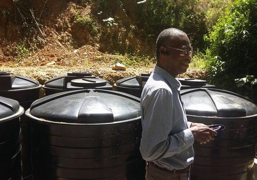 DIGICEL Tumbassoon Caura Water Tanks are Filling