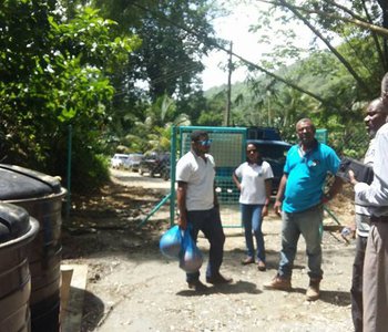 DIGICEL Tumbassoon Caura Water Tanks are Filling