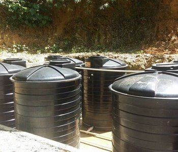 DIGICEL Tumbassoon Caura Water Tanks are Filling