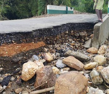 Tunapuna Site Visit . Caura Valley Road