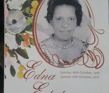 R.I.P. Moms Edna Clarke .... You ran your course well !!! 107 years.