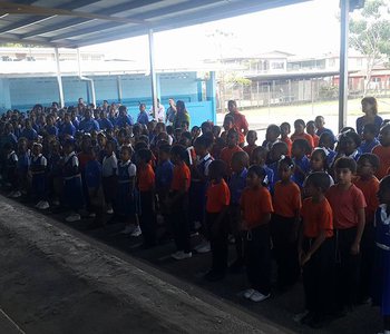 Tree Planting at Tunapuna Presbyterian Primary School to commemorate 150 years