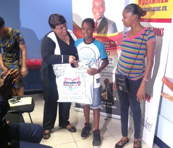 Distribution of school books and stationery for constituents at the Office of the M.P. for Tunapuna, Esmond Forde