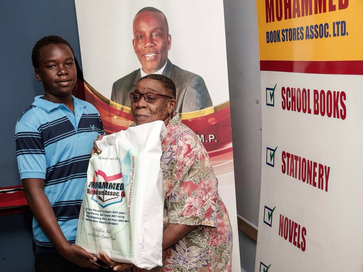 Distribution of school books and stationery for constituents at the Office of the M.P. for Tunapuna, Esmond Forde